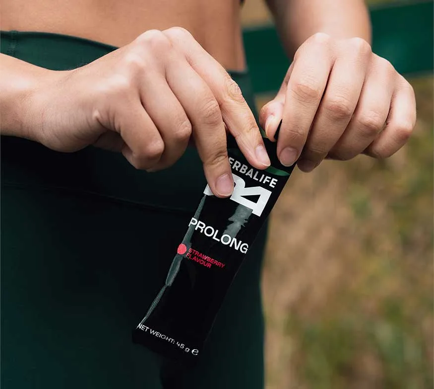 Herbalife Prolong Gels – Ενεργειακά τζελ με Γεύση Φράουλα, Συσκευασία με 10 φακελάκια