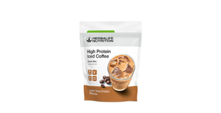 Herbalife High Protein Iced Coffee Drink Mix Γεύση Latte Macchiato (308g)*