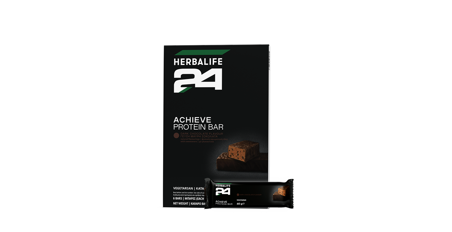 Herbalife H24 Achieve Μπάρες Πρωτεΐνης με γεύση Μαύρη Σοκολάτα Herbalife H24 Achieve Μπάρες Πρωτεΐνης με γεύση Μαύρη Σοκολάτα