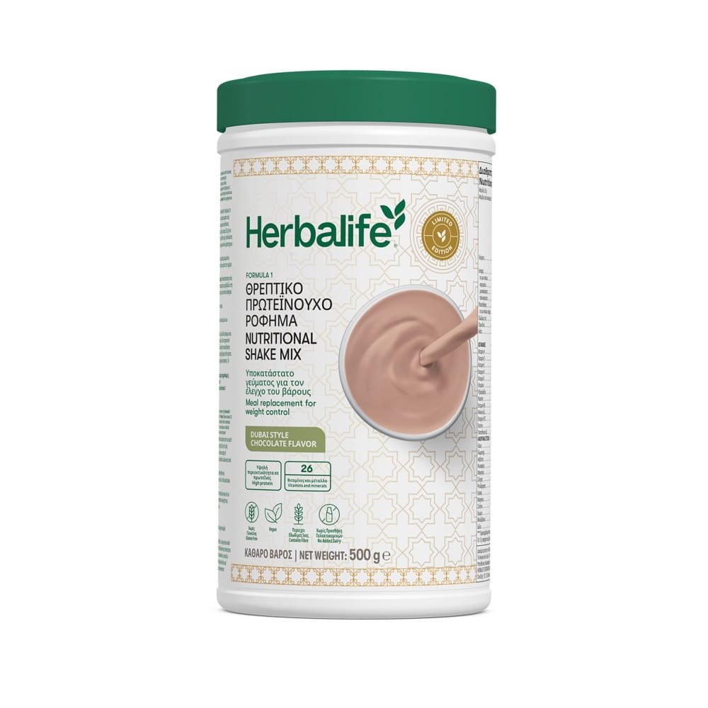 Formula 1 Θρεπτικό πρωτεϊνούχο ρόφημα Dubai style chocolate flavor 500 g Formula 1 Θρεπτικό πρωτεϊνούχο ρόφημα Dubai style chocolate flavor 500 g