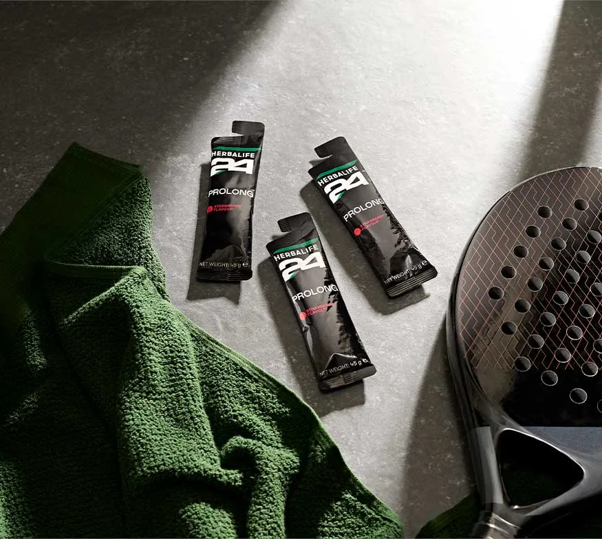 Herbalife Prolong Gels – Ενεργειακά τζελ με Γεύση Φράουλα, Συσκευασία με 10 φακελάκια